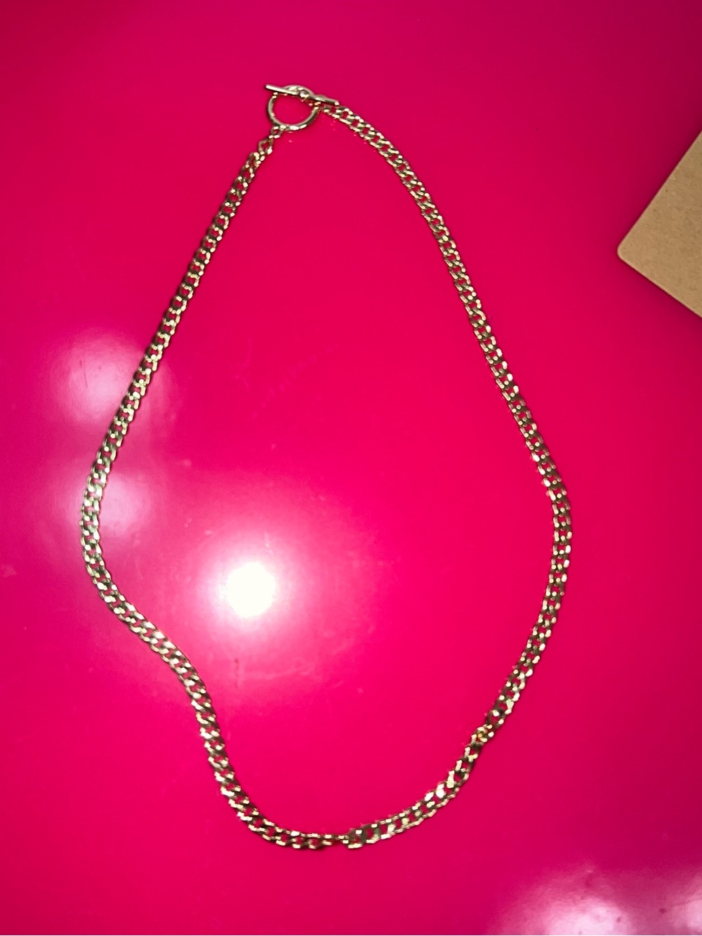 Gold Tone Women's Chain Necklace - Classic Link Design